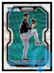 2021 Panini Prizm White Wave Prizm #121 BRAXTON GARRETT RC Miami Marlins